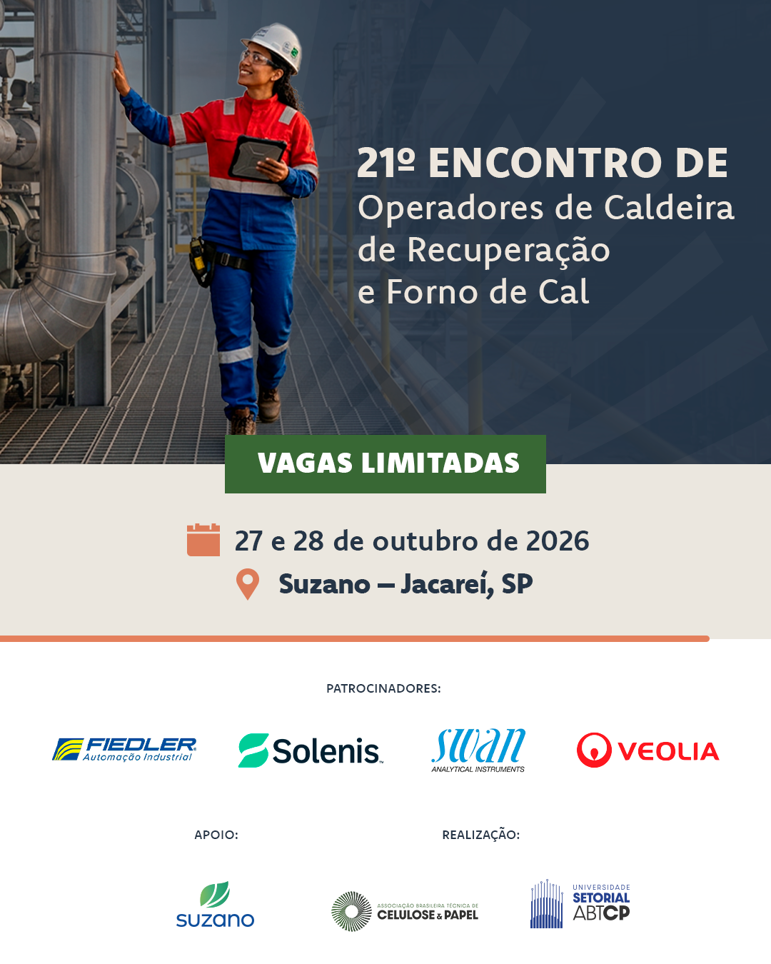 21º Encontro de Operadores de Caldeira de Recuperação e Forno de Cal